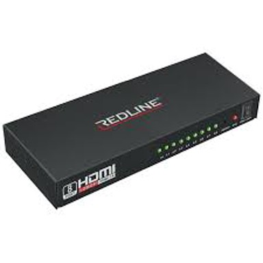 REDLINE Razdjelnik, HDMI HS-8000 splitter, 8x HDMI out, LED