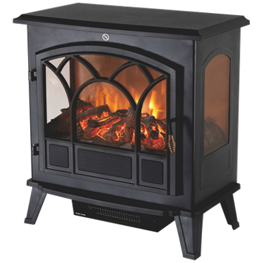 HOME Grijalica FKK 04, električni kamin, 1850 W, crni