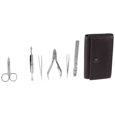 ZWILLING Set za manikuru Classic Inox Neat's, kožna futrola, ljubičasta, 7 kom