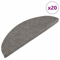 Samoljepljivi otirači za stepenice 20 kom sivi 56 x 17 x 3 cm