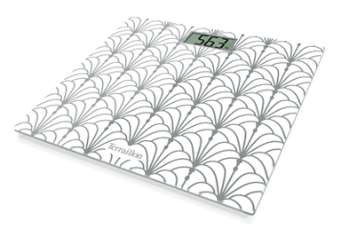 TERRAILLON Osobna vaga ART15193, digitalna, 150 kg, staklo, Art Deco Silver Design