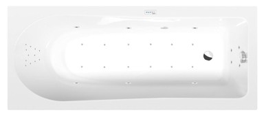 POLYSAN Hidromasažna kada, Lisa, 170x70x47 cm, Highline Hydro-Air, kromirana završna obrada