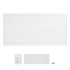 VEVOR Panel za zid s letvicama 1225 x 2450 x 20 mm bijela