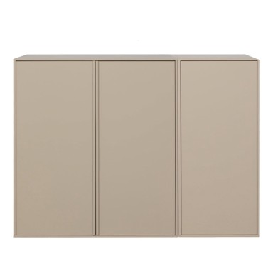 VTWONEN Modularni garderobni ormar Daily, 150 x 110 cm, masivni bor, krem
