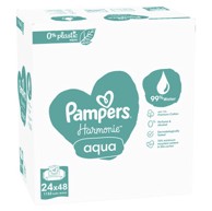 PAMPERS Dječje vlažne maramice, Harmonie Aqua, 24 x 48