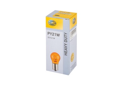 HELLA Žarulja 24V PY21W 8GA006841241 žuta BAU15S