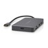 NORTHIX USB višeportni adapter USB 3 2 gen 1 USB C muški micro sd RJ45 ženski sd USB C ženski 2x HDMI 2x USB A ženski 5 Gbps 0 20 m okrugli pozlaćeni PVC antracit kutija