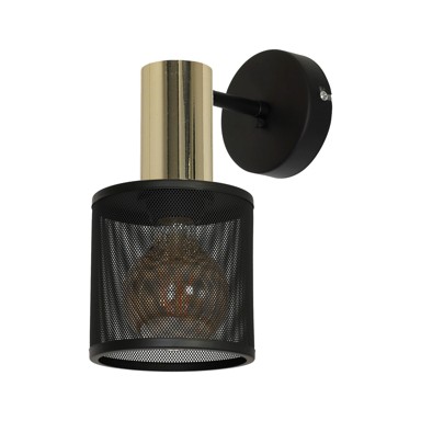 Zidna lampa Ares, zlatna, 1xE27