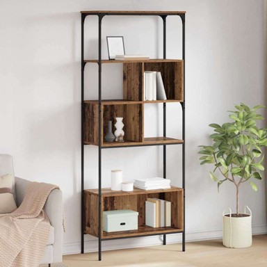 Police za knjige, 76 x 33 x 188,5 cm, staro drvo