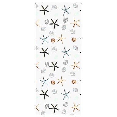 Zavjesa rolo za tuš 110x240 cm, širina tkanine 106 cm, bijela