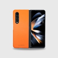 Kožna maskica za Samsung Galaxy Z Fold 3, narančasta