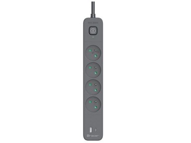 TRACER Produžni kabel Power Line+ Mobile Ready, 4 utičnice, USB-A, USB-C PD20W