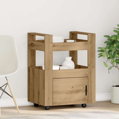 Kuhinjski kolica, 60x45x80 cm, konstruirano drvo, artisan hrast