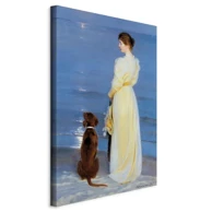 Slika Peder Severin Kroyer – Summer Evening in Skagen, 40x60 cm, na talijanskom platnu