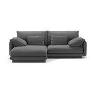 MICADONI HOME Tamno siva kutna garnitura (s lijevim kutom) Torino, 220x170x83 cm