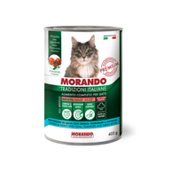 MORANDO Hrana za mačke Cat Adult komadići tuna, rajčica i mahune u umaku, 405g