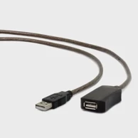 GEMBIRD USB A/USB A M/F kabel, crni, 5 m, USB 2.0