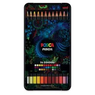 UNI POSCA Drvene bojice KPE-200, 4.0 mm, luksuzna kutija, 36 komada