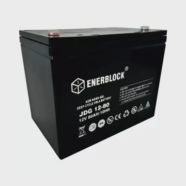 ENERBLOCK AGM-GEL Hybrid baterija 12V 80Ah, VRLA, bez održavanja