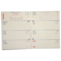 TOBI uložak za stolni kalendar tjedni, za standardne rupe 7 cm