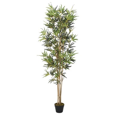 Umjetno stablo bambusa, 828 listova, 150 cm, zeleno