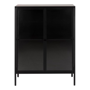 Crna metalna vitrina Actona Newcastle 