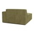 SCANDIC Kaki zeleni baršunasti element za kauč Sting, desni kut, 123x141x70,05 cm