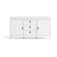 TVILUM Bijela niska komoda, 151x80 cm Madrid
