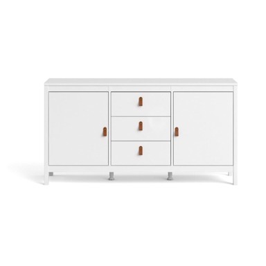 TVILUM Bijela niska komoda, 151x80 cm Madrid