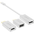 INLINE USB grafički adapter 4K Ultra HD, srebrni