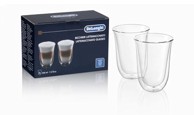 DE'LONGHI Šalice za kavu DLSC312 Latte macchiato set, 220 ml, 2 kom, staklene
