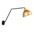CANDELLUX LIGHTING Metalna zidna lampa u crno-zlatnoj boji Truck