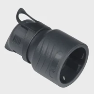 COMMEL 291-202 natikač 2p+e/16a/250v kutni crni