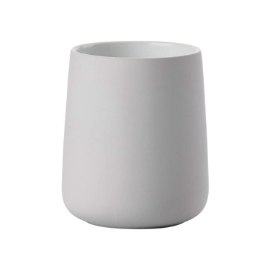 ZONE Svijetlo siva porculanska čaša za četkice za zube Nova 