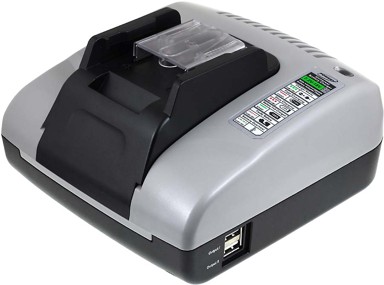 POWERY Punjač s USB za Makita 14.4V Li-Ion