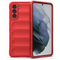 MAXMOBILE Maska Hard Protection Waves za Samsung Galaxy S24 Plus, crvena
