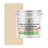 Metalna boja za hrđu 4 u 1 krem RAL 1015 pocinčani čelik 5 l saten