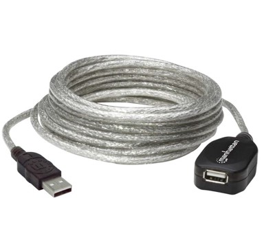 MANHATTAN Kabel USB 2.0 USB-A (M) na USB-A (Ž), produžni, aktivni, 5.0m