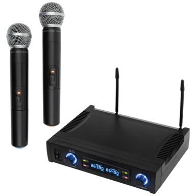 SAL Bežični set 2 mikrofona i prijemnik, 100 m – MVN 700