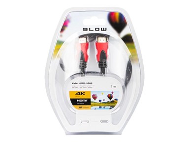 BLOW HDMI kabel 92-051 4K 1 m, crveni