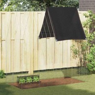 Kavez za zečeve 200 × 100 × 210 cm, cinkani čelik, srebrni