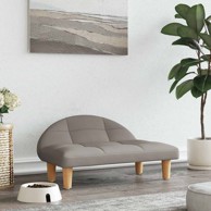 Krevet za pse, 70 x 52 x 30 cm, od tkanine, smeđesivi