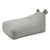 SLOWDOWN Svijetlo siva vreća za sjedenje od bouclé tkanine Snug 130 Bear