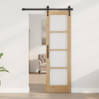 Unutarnja vrata s staklom 'ORKDAL' 61x198 5x4 cm od čvrstog drva bora