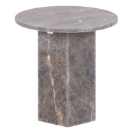 ACTONA okrugli pomoćni stol Naxos promjer 50 cm mramorni