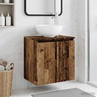 Umivaonik s policom 49,5 x 35 x 63 cm, staro drvo