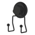 COMPACTOR Crna samoljepljiva dvostruka kukica Bestlock Black