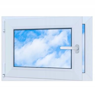 PVC prozor 700x500 mm 70 x 50 lijevi, novi nagibno-okretni RU dvostruko ostakljeni, bijeli