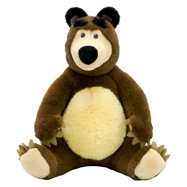 MAŠA I MEDVJED Pliš Medo, 28 cm, smeđi