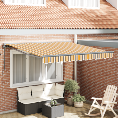Skrovita tenda 300x250 cm, poliester i metal, morska plava